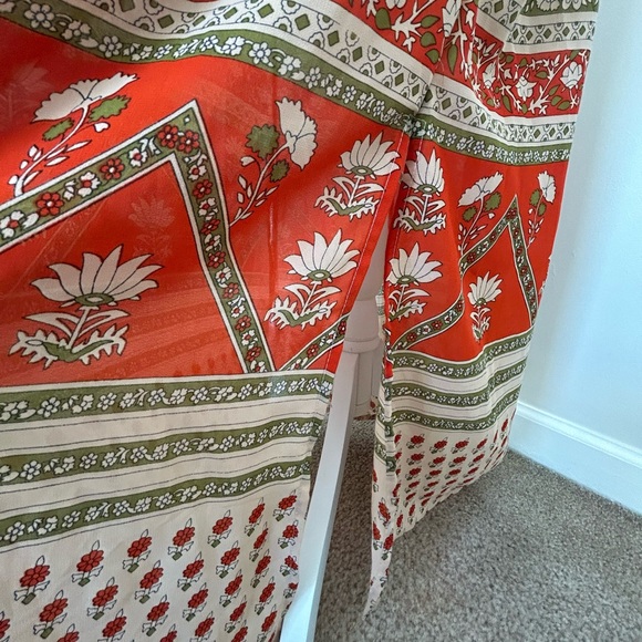 Floral Maxi Peasant Skirt with Print Size: Medium - Picture 6 of 13